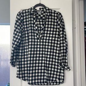 J Crew Plaid Blouse